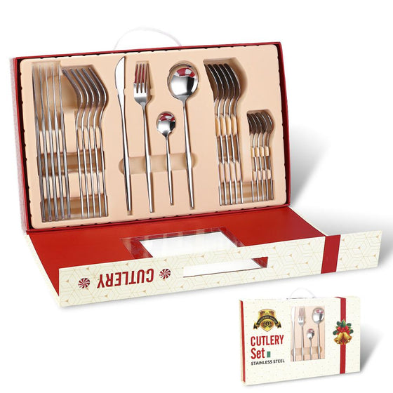 Set cubiertos 24 pzs