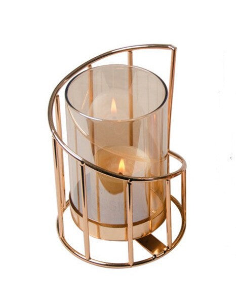 Golden Snail Candle Holder