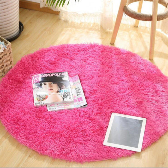 Alfombra de Felpa Circular