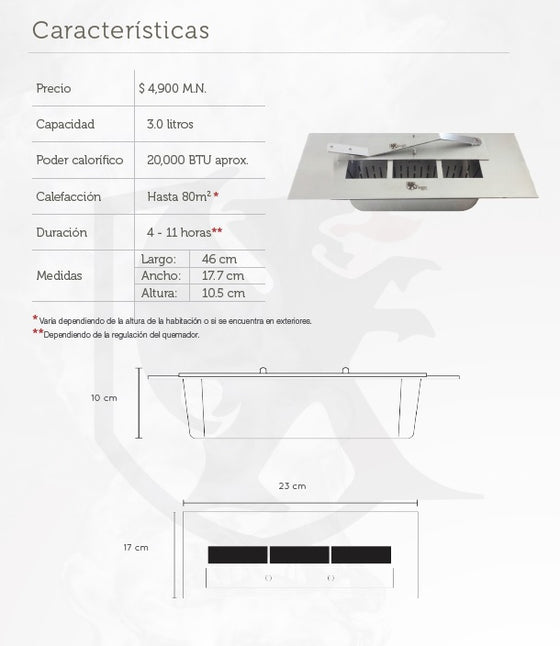 Custom Ethanol Burners