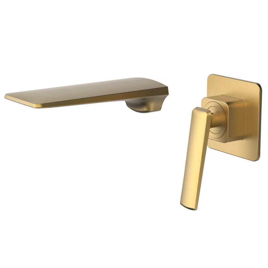 Grifo Cartago - grifo de diseño para baño o cocina acabado dorado | Casa Fogo México