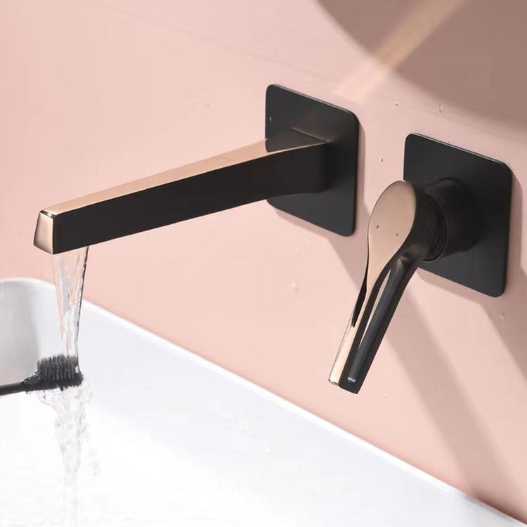 Grifo Tokyo - grifo de diseño para baño o cocina acabado negro con oro rosado | Casa Fogo México